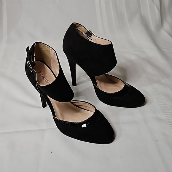 Shoe Dazzle Miciala Black heels size 7 - Picture 2 of 9